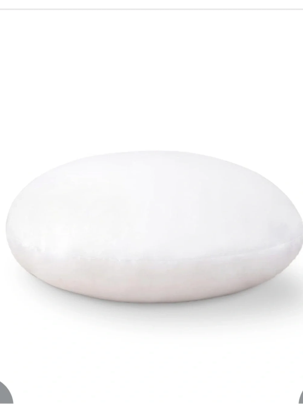 Pillow Insert 20” Round - WHITE